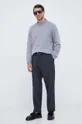 Шерстяной свитер Calvin Klein серый