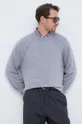 Calvin Klein gyapjú pulóver szürke K10K111954