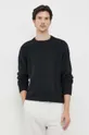 črna Volnen pulover Calvin Klein