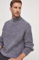 Calvin Klein sweter z domieszką wełny szary K10K111956