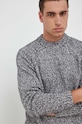 Calvin Klein sweter z domieszką wełny czarny K10K111959