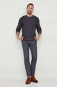 Μάλλινο πουλόβερ Joop! 30037866 σκούρο μπλε AW23