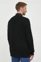 Calvin Klein Jeans gyapjú pulóver fekete