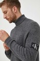 Calvin Klein Jeans sweter wełniany szary J30J325093
