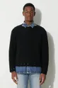 чёрный Шерстяной свитер 424