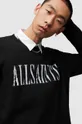 AllSaints sweter z domieszką wełny LUKA SAINTS czarny