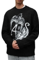 czarny AllSaints sweter MK004Z WILDER CREW