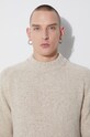 Universal Works wool jumper Vincent Turtle Neck 29472 beige