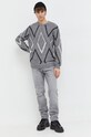 Hollister Co. sweter KI320.3052.118 szary AW23
