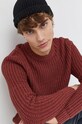 Hollister Co. sweter KI320.3060.522 bordowy