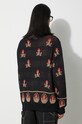 Corridor kardigan bawełniany Mushroom K12 Cardigan SW0106 czarny AW23
