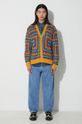 Хлопковый кардиган Corridor Sunburst Cardigan SW0109 оранжевый AW23