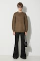 Manastash wool blend jumper Aberdeen Sweater 7923240001 brown AW23