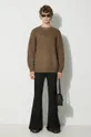 Manastash sweter z domieszką wełny Aberdeen Sweater brązowy