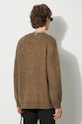 Clothing Manastash wool blend jumper Aberdeen Sweater 7923240001 brown