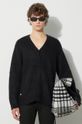 Manastash cardigan din amestec de lână Aberdeen Kurtigan '23 negru 7923241003