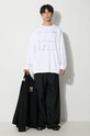 Bavlněné tričko s dlouhým rukávem Undercover Sweatshirt UC2C4807.2 bílá AW23