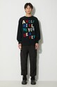 Bavlněná mikina Undercover Sweatshirt UC2C4811.2 černá AW23