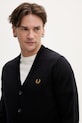 Fred Perry kardigan wełniany granatowy K9551.795