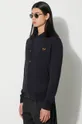 navy Fred Perry wool cardigan