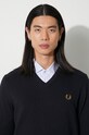 Вовняний светр Fred Perry K9600.795 темно-синій