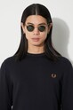 Vuneni pulover Fred Perry K9601.795 mornarsko plava