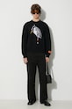 Heron Preston wool jumper Heron Bird Knit Crewneck HMHE013F23KNI0031009 black AW23