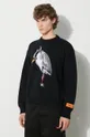 czarny Heron Preston sweter wełniany Heron Bird Knit Crewneck