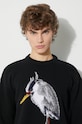 Heron Preston wool jumper Heron Bird Knit Crewneck HMHE013F23KNI0031009 black