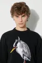 Heron Preston pulover de lână Heron Bird Knit Crewneck De bărbați