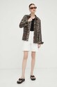 Samsoe Samsoe szorty jeansowe F23200034 beżowy AW23