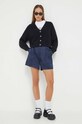Abercrombie & Fitch pantaloni scurti KI149.3343.450 bleumarin AW23