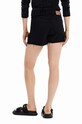 Desigual pantaloni scurti jeans 23WWDDX1 negru AW23