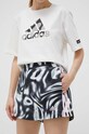 Šortky adidas s elastanom čierna IM2579