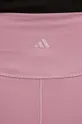 rosa adidas Performance shorts per joga Studio