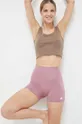 roza Kratke hlače za jogu adidas Performance Essentials Ženski