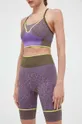 фіолетовий Шорти для тренувань adidas by Stella McCartney Жіночий
