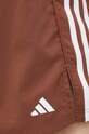 adidas Performance edzős rövidnadrág Hyperglam 5 barna HZ5638