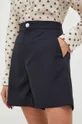 Custommade shorts in lana blu navy