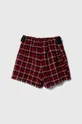 Otroške kratke hlače iz volnene mešanice Sisley rdeča