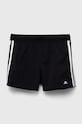 adidas Performance gyerek rövidnadrág 3S SHO aplikációval fekete HA9405