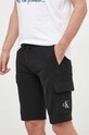 Ruházat Calvin Klein Jeans pamut rövidnadrág J30J323411 fekete