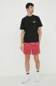 Kratke hlače iz rebrastega žameta Polo Ralph Lauren rdeča