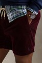 Polo Ralph Lauren pantaloni scurți din velur burgundia 710800214
