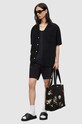 Шорти AllSaints Neiva з еластаном чорний MT012Y