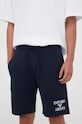 Šortky Emporio Armani Underwear s elastanom tmavomodrá 111004.3F571