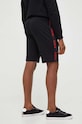 HUGO szorty bawełniane lounge 50496996 czarny AW23