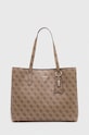 Τσάντα Guess απομίμηση λείου δέρματος μπεζ HWSG87.78230