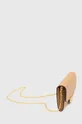 Kožená listová kabelka Lauren Ralph Lauren béžová