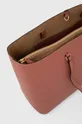 roza Usnjena torbica Lauren Ralph Lauren